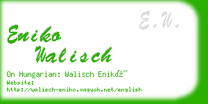 eniko walisch business card